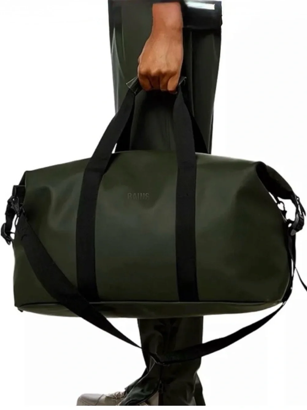 NWT Rains Waterproof Hilo Weekend Duffle Bag W3 14200 Green